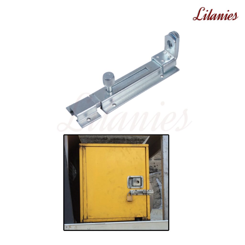 Heavy Duty Tower Bolt for Padlock | Wooden Aluminium Metal Security Bolt 100mm